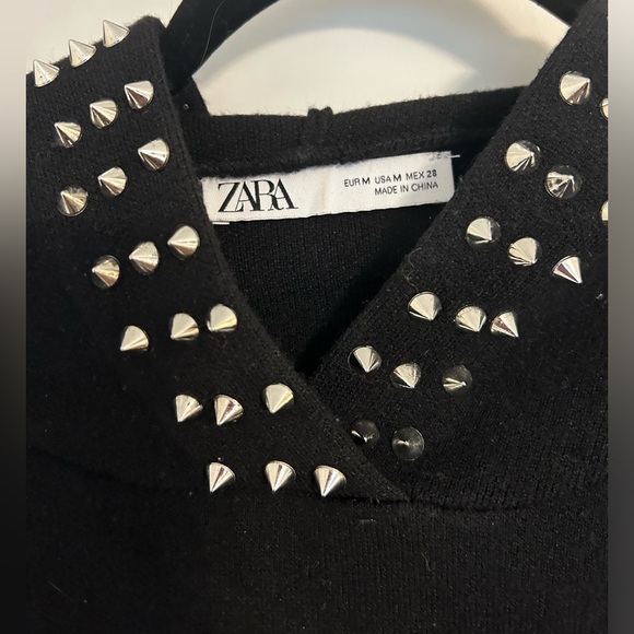 ZARA Black Knit Matching set - Hoodie & Joggers - Picture 2 of 2